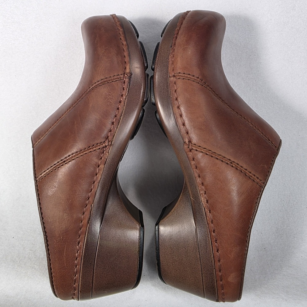 Dansko Women's Mule Clogs Brown Leather Slip-On Size 36 US Size 5.5-6